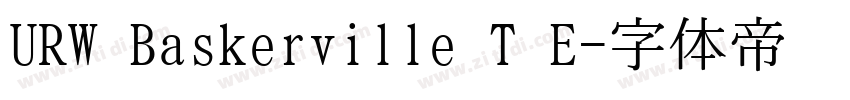 URW Baskerville T E字体转换